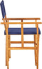 vidaXL - Regisseursstoel - massief - acaciahout - blauw