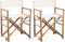 vidaXL - Regisseursstoelen - 2 - st - inklapbaar - bamboe - en - canvas