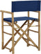 vidaXL - Regisseursstoelen - 2 - st - inklapbaar - blauw - bamboe - en - stof