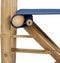 vidaXL - Regisseursstoelen - 2 - st - inklapbaar - blauw - bamboe - en - stof