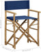 vidaXL - Regisseursstoelen - 2 - st - inklapbaar - blauw - bamboe - en - stof