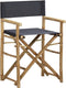 vidaXL - Regisseursstoelen - 2 - st - inklapbaar - donkergrijs - bamboe - en - stof