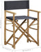 vidaXL - Regisseursstoelen - 2 - st - inklapbaar - donkergrijs - bamboe - en - stof
