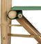 vidaXL - Regisseursstoelen - 2 - st - inklapbaar - groen - bamboe - en - stof