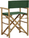 vidaXL - Regisseursstoelen - 2 - st - inklapbaar - groen - bamboe - en - stof