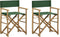 vidaXL - Regisseursstoelen - 2 - st - inklapbaar - groen - bamboe - en - stof