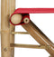 vidaXL - Regisseursstoelen - 2 - st - inklapbaar - rood - bamboe - en - stof