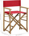 vidaXL - Regisseursstoelen - 2 - st - inklapbaar - rood - bamboe - en - stof