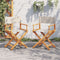 vidaXL - Regisseursstoelen - 2 - st - inklapbaar - stof - crèmewit