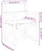 vidaXL - Regisseursstoelen - 2 - st - inklapbaar - stof - crèmewit