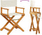 vidaXL - Regisseursstoelen - 2 - st - inklapbaar - stof - crèmewit