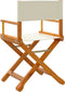 vidaXL - Regisseursstoelen - 2 - st - inklapbaar - stof - crèmewit