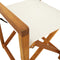 vidaXL - Regisseursstoelen - 2 - st - inklapbaar - stof - crèmewit