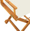 vidaXL - Regisseursstoelen - 2 - st - inklapbaar - stof - crèmewit