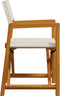 vidaXL - Regisseursstoelen - 2 - st - inklapbaar - stof - crèmewit