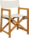 vidaXL - Regisseursstoelen - 2 - st - inklapbaar - stof - crèmewit