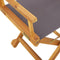 vidaXL - Regisseursstoelen - 2 - st - inklapbaar - stof - donkergrijs