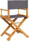 vidaXL - Regisseursstoelen - 2 - st - inklapbaar - stof - donkergrijs
