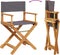 vidaXL - Regisseursstoelen - 2 - st - inklapbaar - stof - donkergrijs