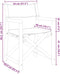 vidaXL - Regisseursstoelen - 2 - st - inklapbaar - stof - donkergrijs