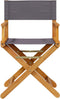 vidaXL - Regisseursstoelen - 2 - st - inklapbaar - stof - donkergrijs