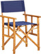 vidaXL - Regisseursstoelen - 2 - st - massief - acaciahout - blauw