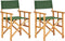 vidaXL - Regisseursstoelen - 2 - st - massief - acaciahout - groen