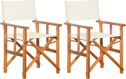 vidaXL - Regisseursstoelen - 2 - st - massief - acaciahout