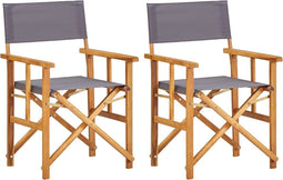 vidaXL - Regisseursstoelen - 2 - st - massief - acaciahout