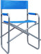 vidaXL - Regisseursstoelen - 2 - st - staal - blauw