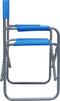 vidaXL - Regisseursstoelen - 2 - st - staal - blauw
