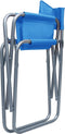 vidaXL - Regisseursstoelen - 2 - st - staal - blauw