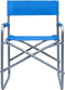 vidaXL - Regisseursstoelen - 2 - st - staal - blauw