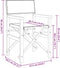 vidaXL - Regisseursstoelen - inklapbaar - 2 - st - massief - teakhout - crèmekleurig