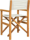 vidaXL - Regisseursstoelen - inklapbaar - 2 - st - massief - teakhout - crèmekleurig