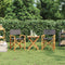 vidaXL - Regisseursstoelen - inklapbaar - 2 - st - massief - teakhout - grijs