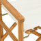vidaXL - Regisseursstoelen - inklapbaar - 2 - st - massief - teakhout - crèmekleurig