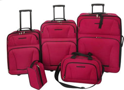 vidaXL - Reisbagage - set - rood - 5-delig