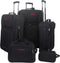 vidaXL - Reisbagage - set - zwart - 5-delig