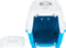 vidaXL Reismand 55x36x36 cm polypropeen wit en blauw