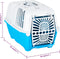 vidaXL Reismand 55x36x36 cm polypropeen wit en blauw