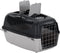 vidaXL Reismand 61x40x38 cm polypropeen grijs en zwart