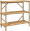 vidaXL - Rek - 3-laags - 100x40x90 - cm - bamboe