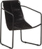 vidaXL Relaxfauteuil echt leer zwart