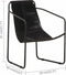vidaXL Relaxfauteuil echt leer zwart
