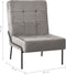 vidaXL - Relaxstoel - 65x79x87 - cm - fluweel - lichtgrijs