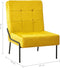 vidaXL - Relaxstoel - 65x79x87 - cm - fluweel - mosterdgeel