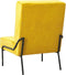 vidaXL - Relaxstoel - 65x79x87 - cm - fluweel - mosterdgeel