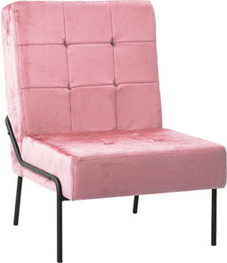 vidaXL - Relaxstoel - 65x79x87 - cm - fluweel - roze