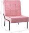 vidaXL - Relaxstoel - 65x79x87 - cm - fluweel - roze